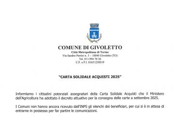 Carta solidale acquisti 2025
