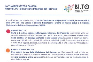 La tua biblioteca cambia! Nasce BI.TO
