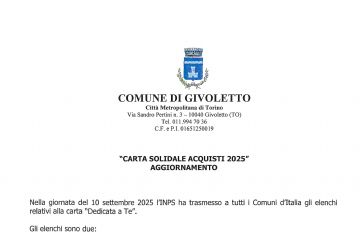 Carta solidale acquisti 2025