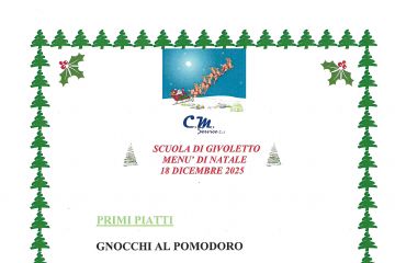 Scuola di Givoletto - Menù di Natale