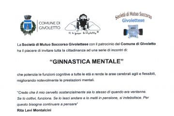 incontri di GINNASTICA MENTALE