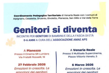 Genitori si diventa - incontri per genitori di bambini/e della fascia di età 0-6 anni a cura dell'Associazione AMAE APS