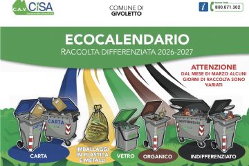 Calendario raccolta differenziata