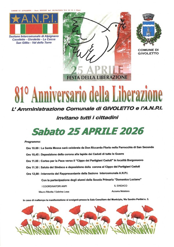 81° Anniversario della Liberazione