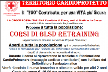 Corsi di BLSD retraining - Croce Rossa Italiana Comitato di Fiano